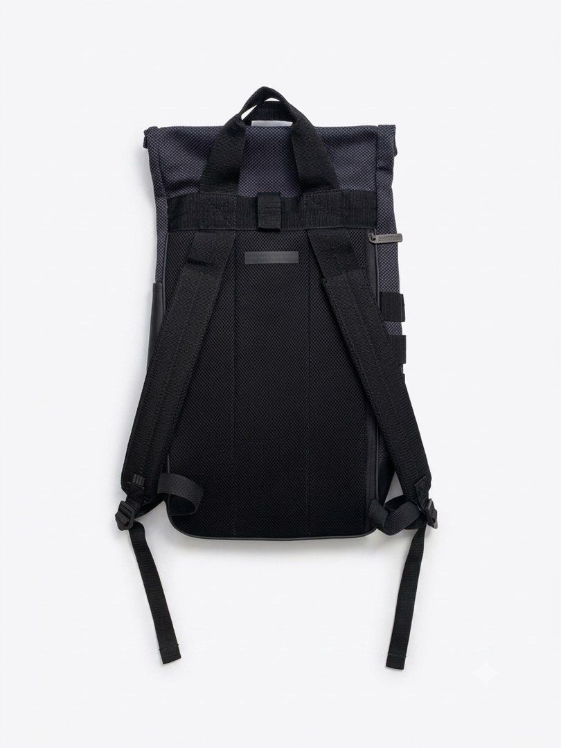 Adidas Roll Top Backpack (Category: Backpacks) located in Singapore. Submitted by zo-mo (Listing ID 1445844708, Image 2). Description: Authentic ADIDAS product. Used but fully functional. Cosmetic condition: 8/10 (some surface scratches and scraped paint on zipper head from normal use, as seen in last 2 pics) Cleaned and ready to use! PRICE FIXED. COLLECT AT KHATIB MRT STATION..