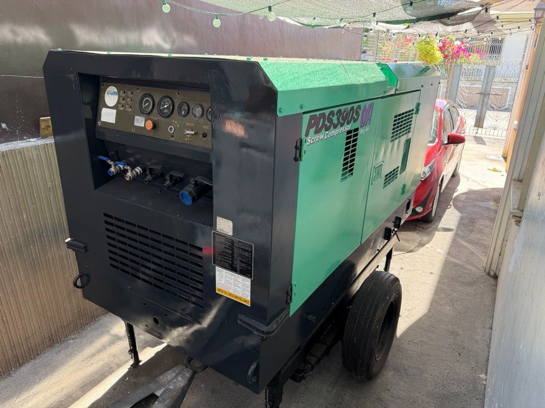 Airman 390 cfm Air Compressor - Ready unit (Category: Industrial Equipment) located in Imus. Submitted by double.crane_98 (Listing ID 1445816737, Image 2). Description: Unit ready to release upon payment Running hour: 7326 Newly PMS New Filters (Air, Compressor,Engine) New Oil (Engine & Compressor) Newly Painted New Batteries With keys & Manual Performance: With Good compression system *** You can contact me for price negotiation👩‍💼 🤝 ⏩ ⏩ 🏆 F