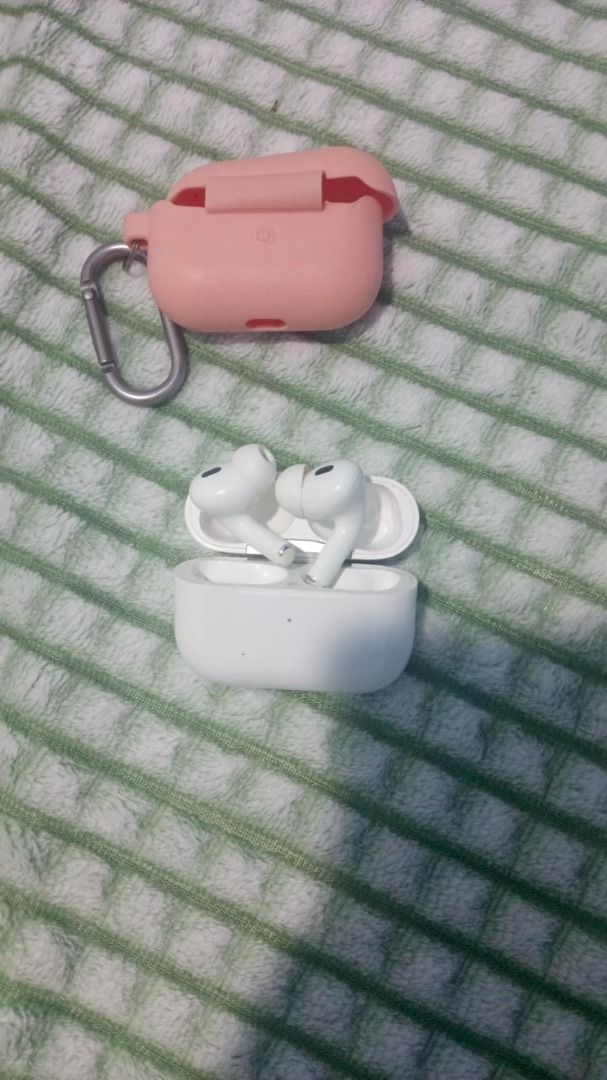 Airpods pro gen 2 (Category: Earphones) located in Caloocan City. Submitted by toljai (Listing ID 1445821296, Image 1). Description: For sale dina nagagamet nag switch na sa android kaya dimagamet.. need cash din...