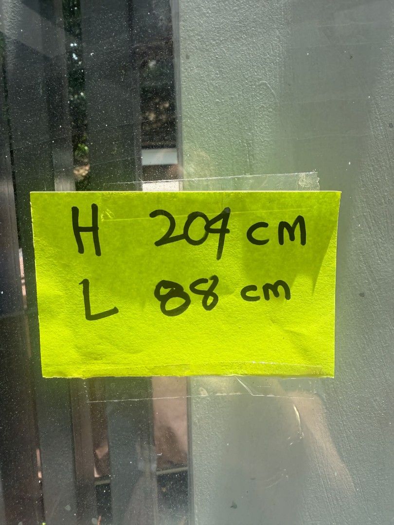 Aluminum Door Frame with Glass Panels (Category: Other Home Furniture) located in Manila. Submitted by practical_mom (Listing ID 1445815091, Image 2). Description: - Set of 2 aluminum door frames - Each frame has multiple glass panels - Dimensions: Approx. 204 cm (height) x 88 cm (width) - Ideal for door replacement or new installations -Used as Sliding doors - No frames included -Can be sold separately or in pair.