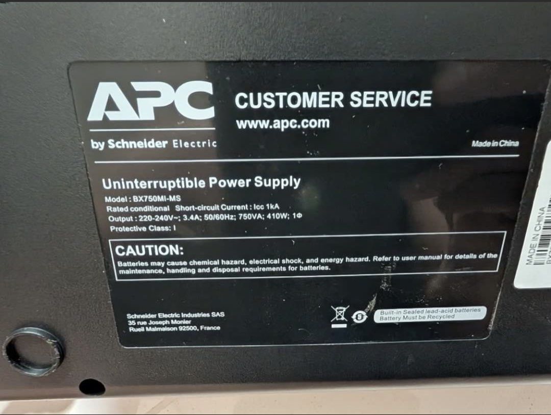APC BX750MI-MS Uninterruptible Power Supply492457003571619842