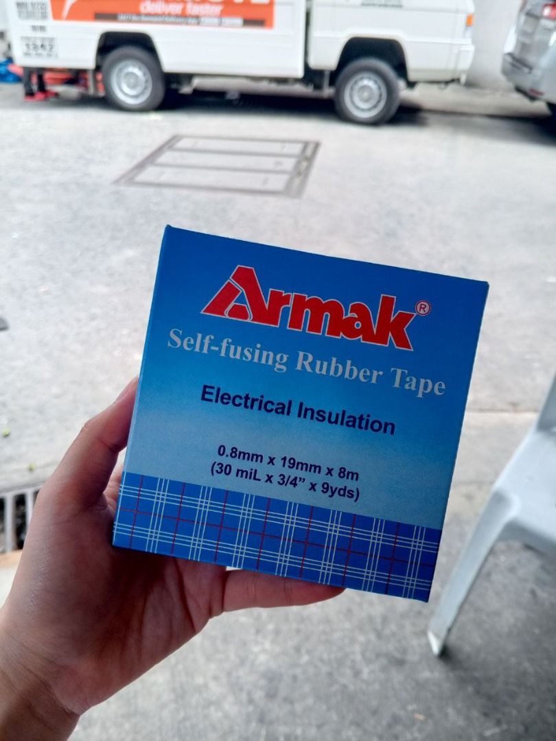 ARMAK - Self-Fusing Rubber Tape (Category: Everything Else Others) located in Manila. Submitted by 09171479278_elsie. (Listing ID 1445799534, Image 1). Description: Specs: (0.8mm x 19mm x 8m).