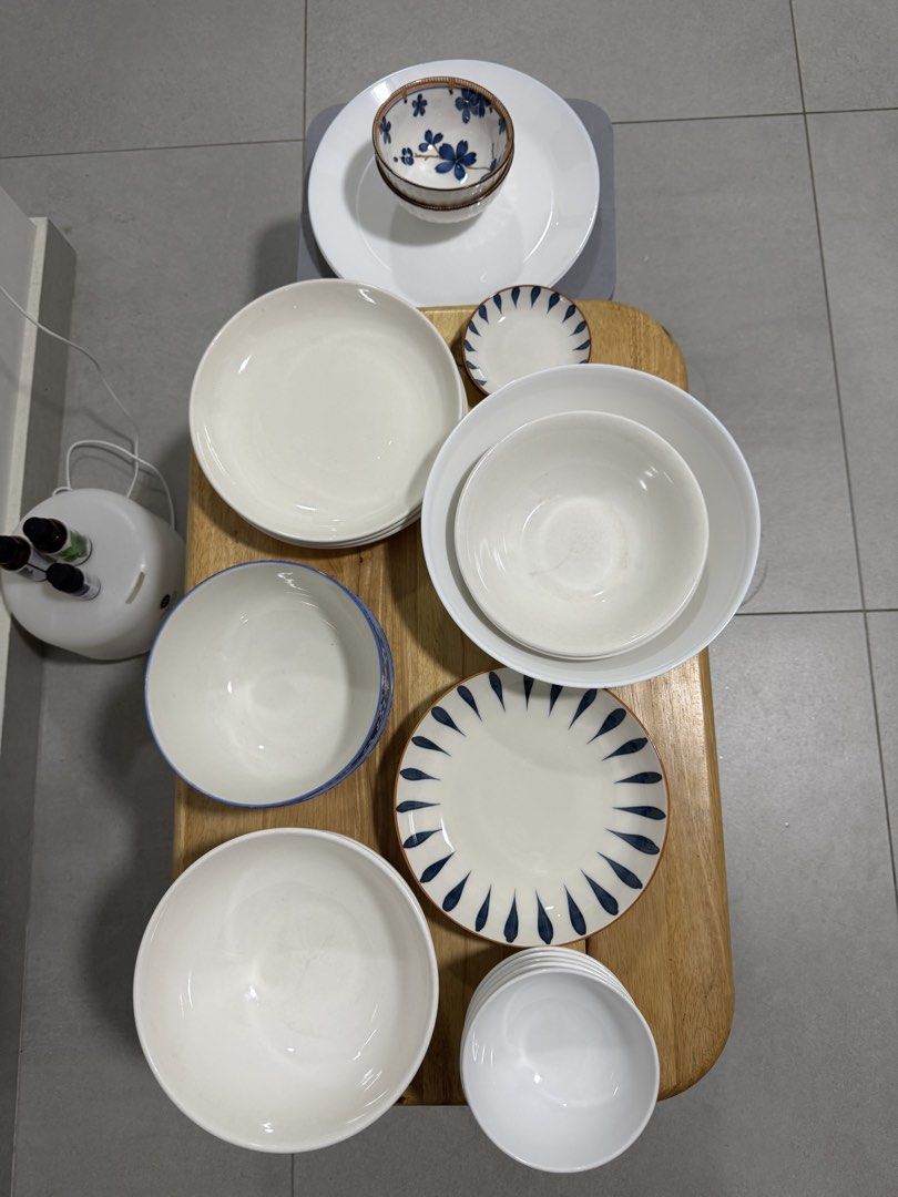 Assorted Ceramic Bowls and Plates Set492192513466705921