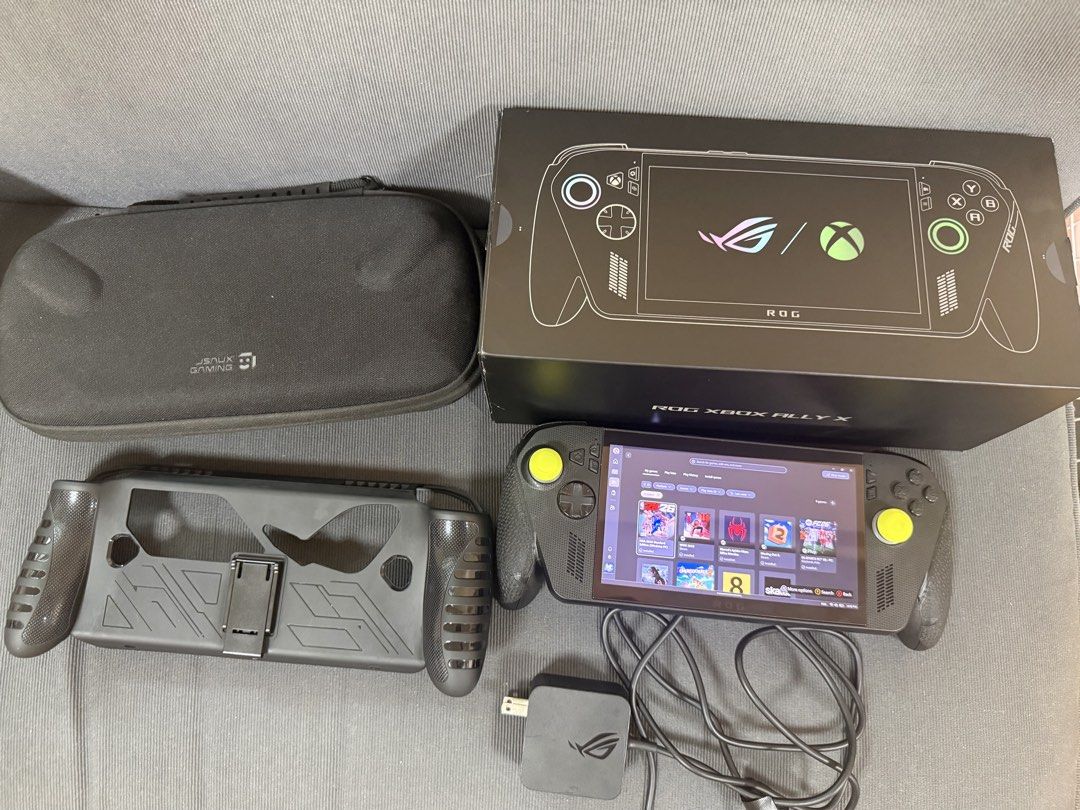 ASUS ROG XBOX ALLY X Handheld Gaming Console (Category: Others) located in Manila. Submitted by kolimndz (Listing ID 1445831305, Image 3). Description: - ASUS ROG XBOX ALLY - Ideal for gaming on the go - Includes original box, charger, and carrying case - Comes with a grip accessory - Ready for its next owner.