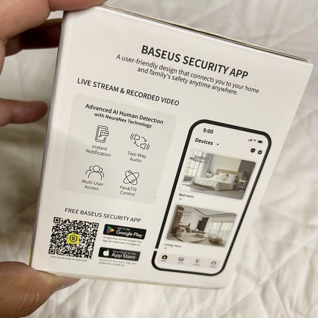 Baseus Indoor CCTV Pro Series 3K (Category: Security Systems & CCTV Cameras) located in San Leonardo. Submitted by emn_gadgetgrid (Listing ID 1445945013, Image 3). Description: Baseus Smart Camera Security P1 Pro Series Indoor 3K CCTV 360° Indoor IP Camera Night Vision Motion Detection Two-Way Audio Better than Tplink Tapo CCTV. Upgrade your home security with the Baseus Smart Camera Security P1 Pro Series. This sleek, powerful indoor IP camera d