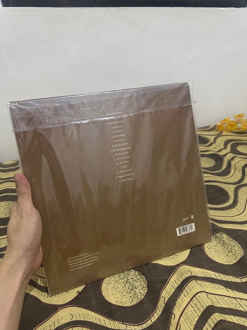 Billie Eilish Happier Than Ever Vinyl Record (Category: Vinyls) located in Tarlac. Submitted by renzjosh (Listing ID 1445902300, Image 2). Description: - Billie Eilish 'Happier Than Ever' Golden Yellow Vinyl - Includes the full album tracklist - A must-have for any Billie Eilish fan.