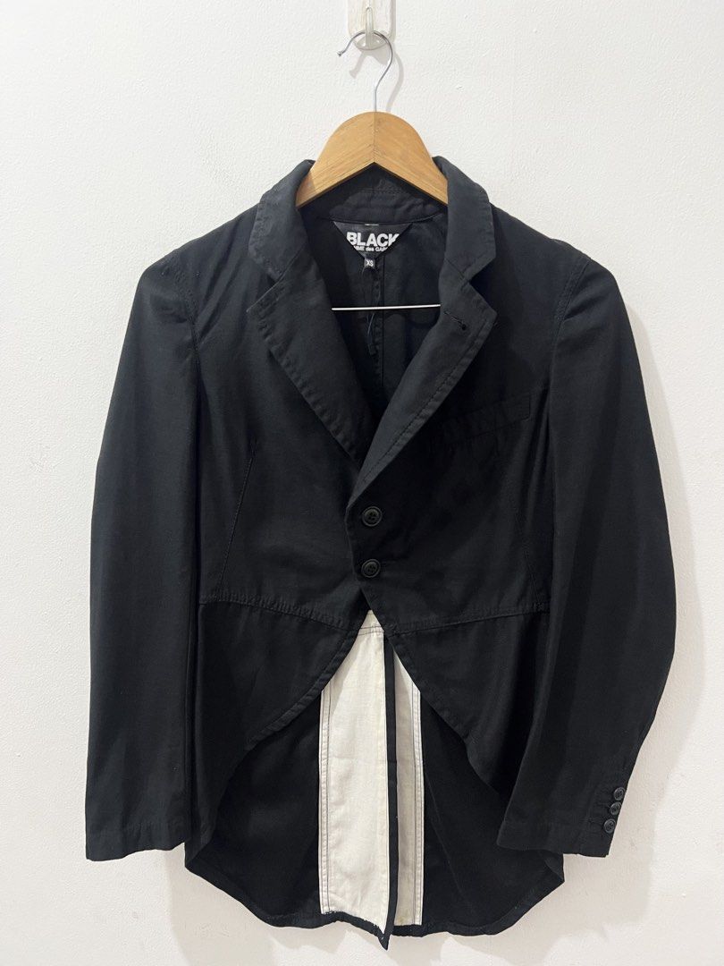 Comme des Garçons BLACK - TAILCOAT JACKET (Category: Coats, Jackets and Outerwear) located in Cavite. Submitted by _Gizmo (Listing ID 1445877503, Image 2). Description: Black Comme des Garçons - Tailcoat Jacket Size tagged: XS Measurement Width: 16.5’ Inch Length: 24’ Inch Back length: 30’ Inch Shoulder: 15’ Inch Sleeve: 23’ Inch Lightly used | Very good condition No major flaws Made In Japan.