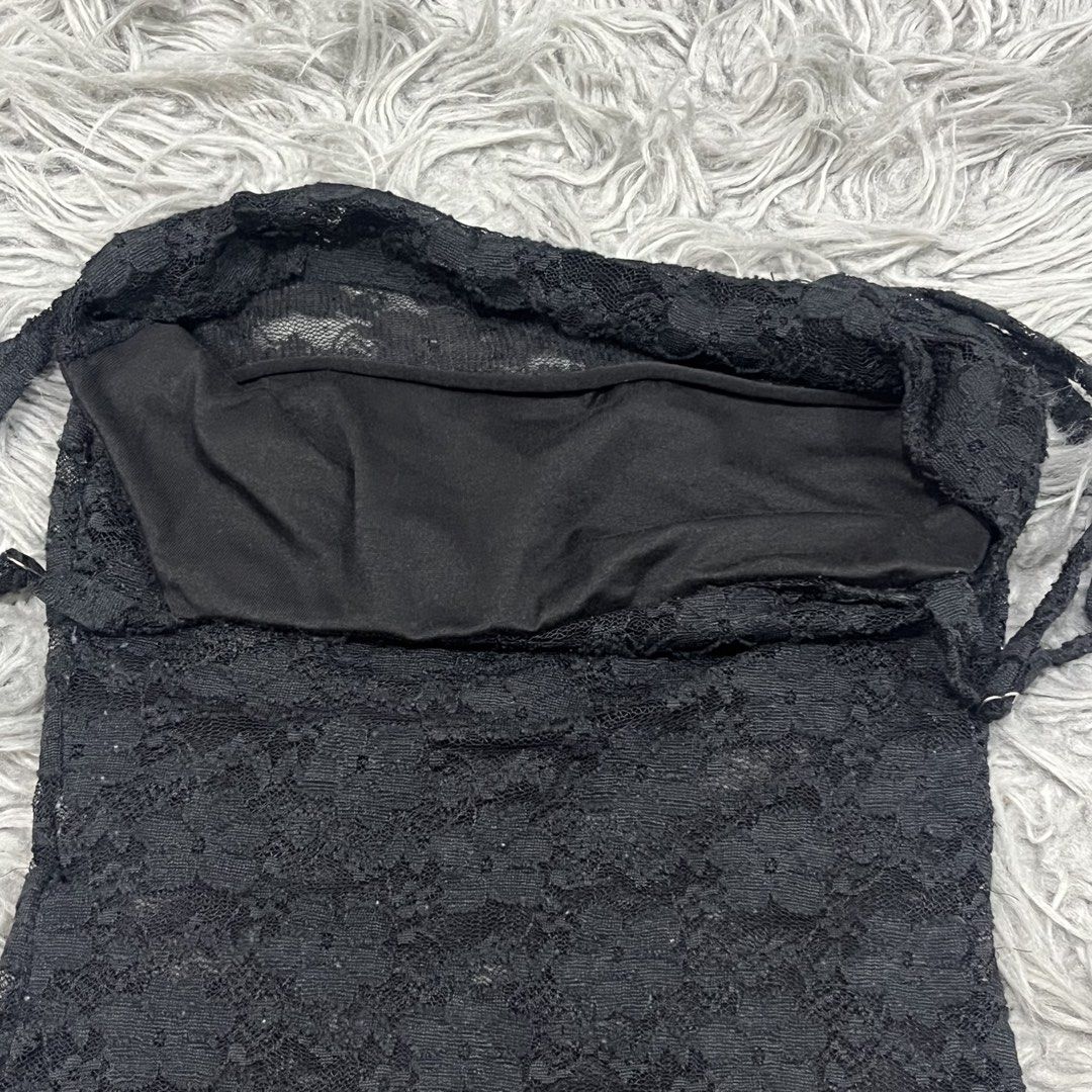Black Lace Camisole Tank Top with Adjustable Straps (Category: Sleeveless) located in Rizal. Submitted by best.dressedx (Listing ID 1445965258, Image 3). Description: 🤍 ~ swipe photos to see when worn 🤍 ~ delivery via j&t.