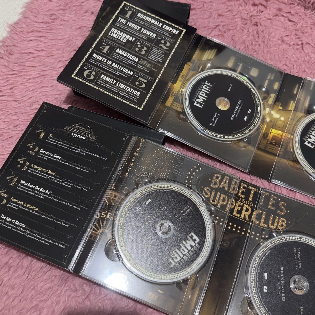 Boardwalk Empire Complete Seasons 1 & 2 DVD Box Set (Category: CDs & DVDs) located in Las Pinas. Submitted by thestylecapital (Listing ID 1445957158, Image 3). Description: - Boardwalk Empire Seasons 1 & 2 on DVD - Both seasons are complete - Includes bonus features - Ideal for fans of historical dramas and crime series - Own this classic show today! The CDs are being sold as-is and are untested, as I no longer have a player. Please manage your e