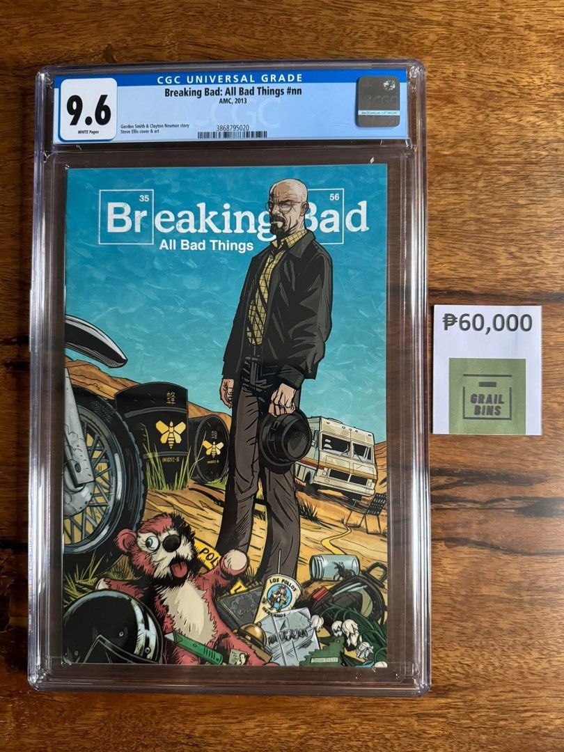 Breaking Bad All Bad Things #nn CGC 9.6 Graded Comic (Category: Comics & Manga) located in Manila. Submitted by zoomeum (Listing ID 1445864654, Image 1). Description: Limited to 500 pcs print run! For more high end comics follow my FB page: Grail Bins PH.