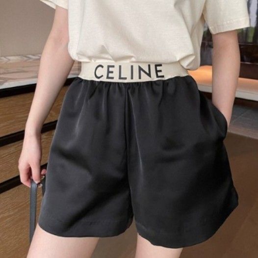 CELINE Paris Black Satin Shorts (Category: Shorts) located in Roxas City. Submitted by tabot (Listing ID 1445983149, Image 2). Description: -ukay2x source -complete tags -in very good condition -can fit up to size 28 -no flaws -very stylish when worn.