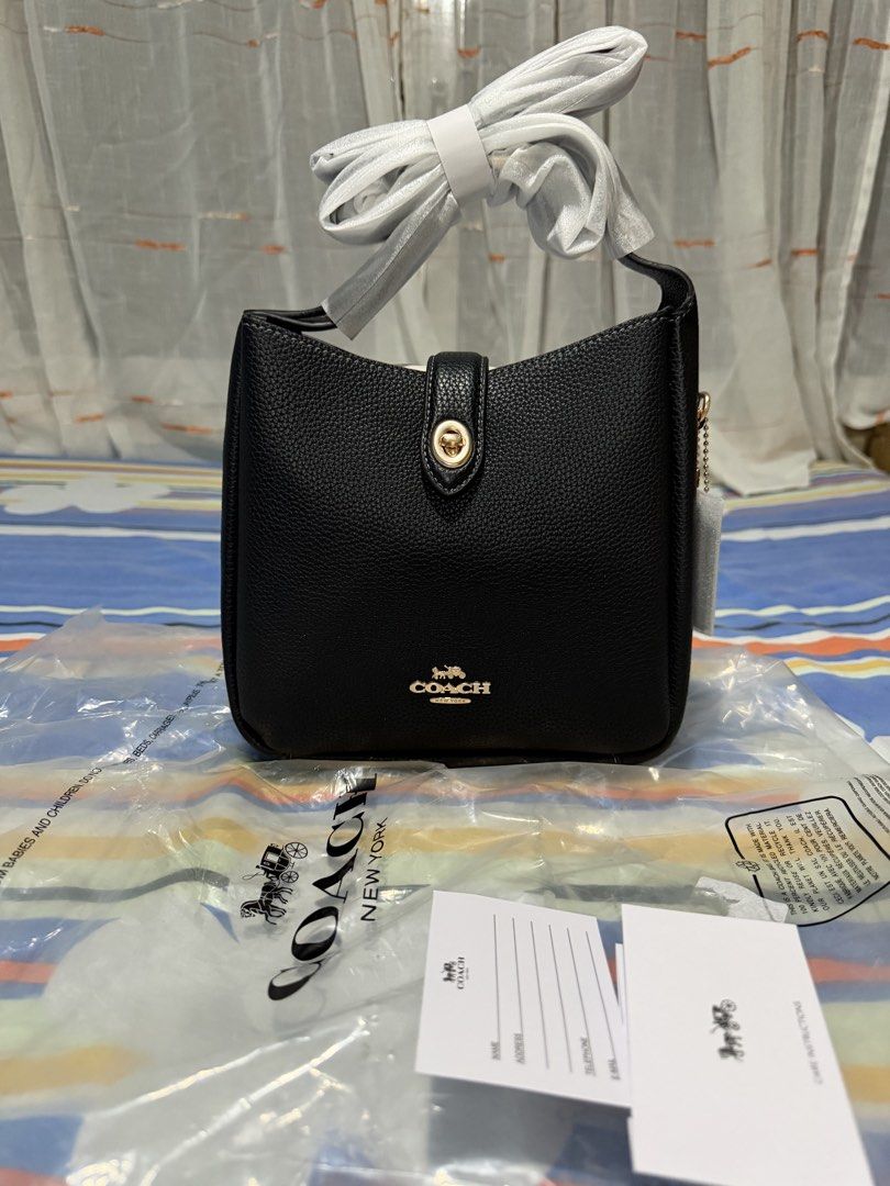 Black COACH Hadley Mini Crossbody Bag (Category: Luxury Bags & Wallets) located in Quezon City. Submitted by la_senorita.bcn (Listing ID 1445922198, Image 2). Description: Brand New Black COACH Hadley Mini Crossbody / Shoulder Bag MOP: Gcash/Maya/BPI.