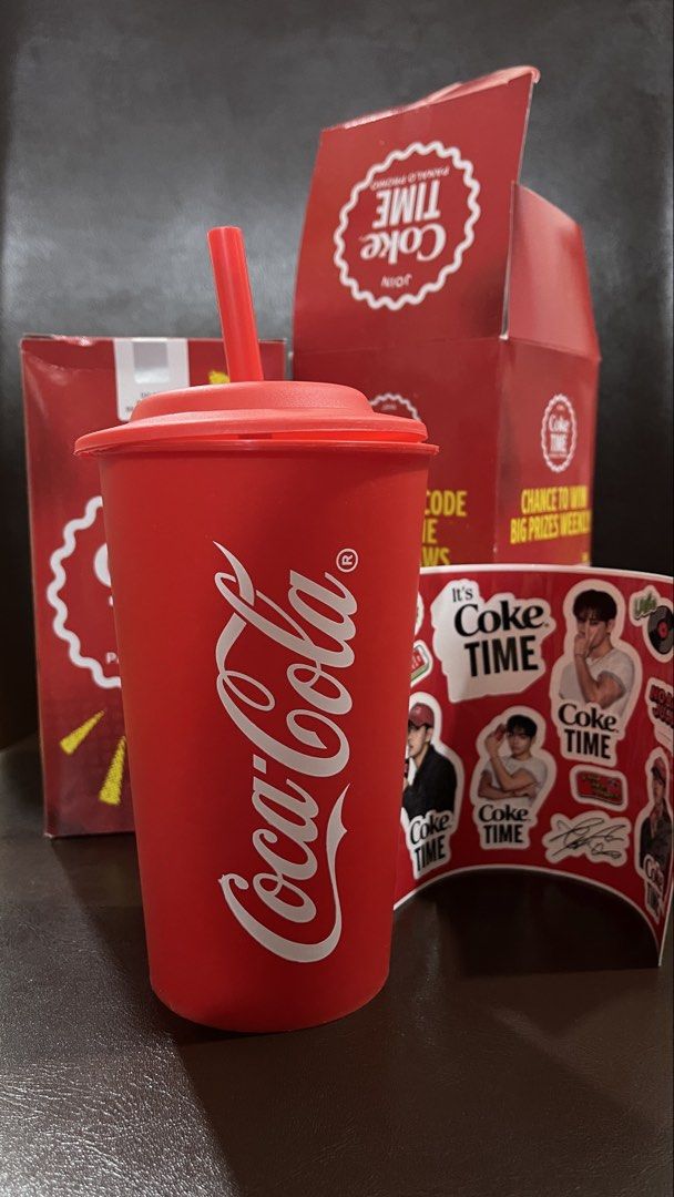Coca-Cola (Coke) Tumbler (Category: Water Bottles & Tumblers) located in Valenzuela. Submitted by patpeev (Listing ID 1445960881, Image 1). Description: Coca-cola (coke) Tumbler 2026 - Red - Unused - With sticker - Voucher code used Php 200 RFS: decluttering 📍Marulas, Valenzuela MOD: Meet up, Lalamove or JNT MOP: Cash or Gcash.
