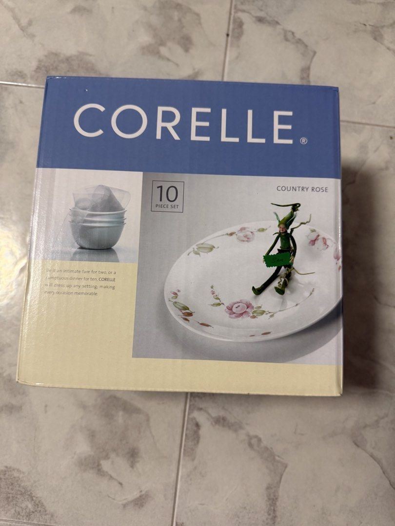 Corelle Country Rose 10 Piece Dinnerware Set