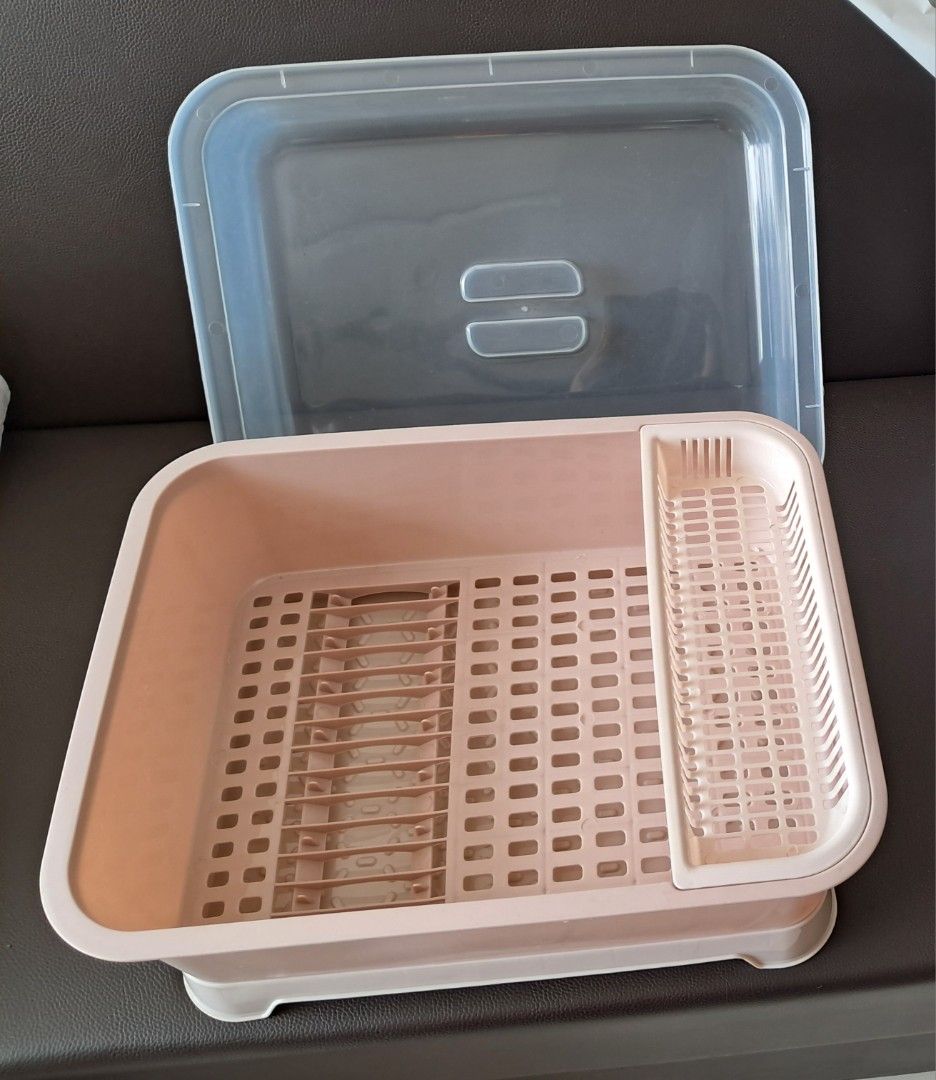 Covered Dish Rack with Drip Tray491940911147264002