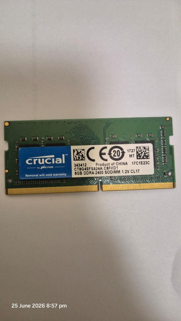 Crucial 8GB DDR4 RAM