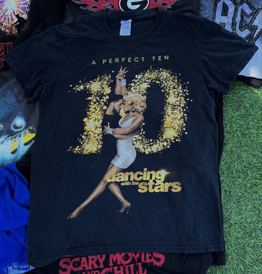 DANCING WITH THE STARS T-SHIRT (Category: Formal Shirts) located in Carcar. Submitted by thrift_kidd (Listing ID 1445851991, Image 1). Description: Small on tag Dimes: 19x25 Excellent No issue.