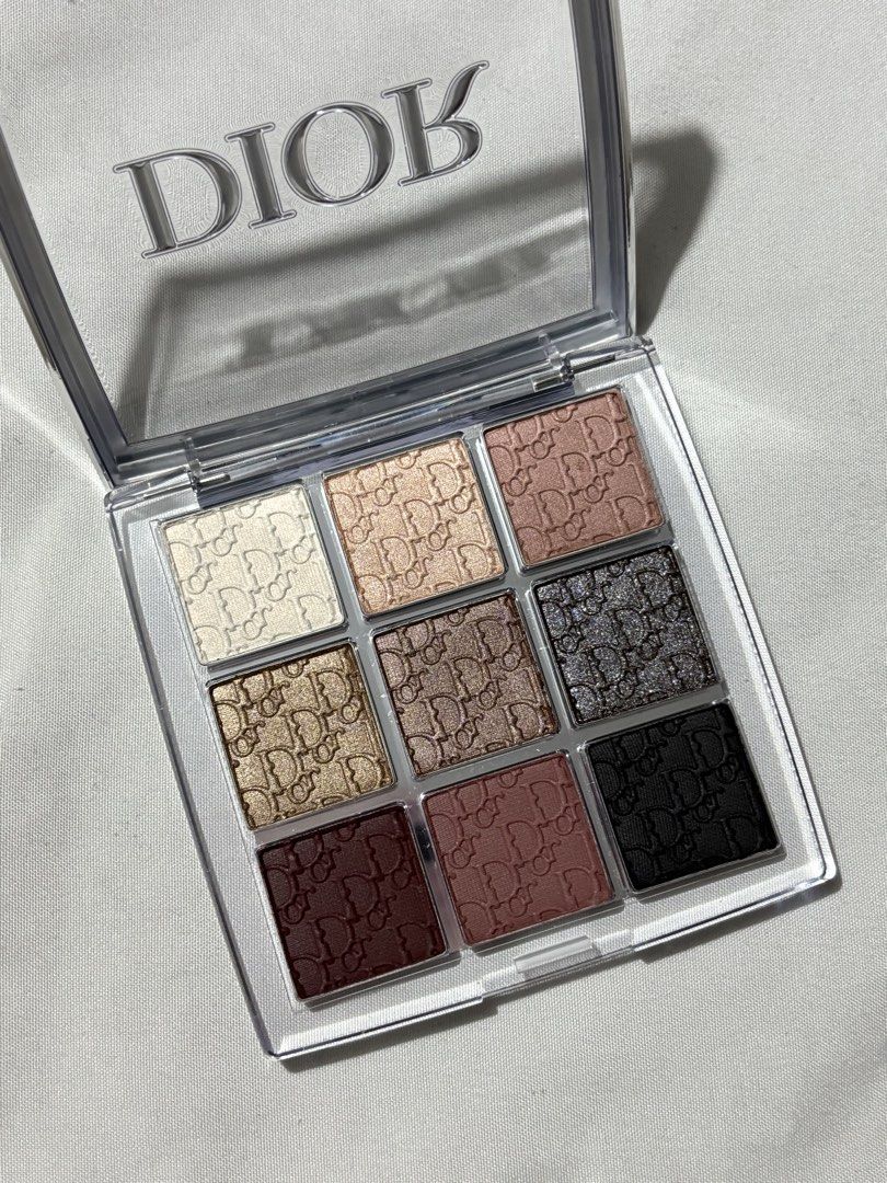 Dior Backstage Eye Palette 002 Cool Neutrals (Category: Makeup) located in Manila. Submitted by mucha6ble (Listing ID 1445877907, Image 3). Description: - Dior Backstage Eye Palette in shade 002 Cool Neutrals. - Features 9 beautiful shades with satin, shimmer, metal, and matte finishes. - Includes: pearl, beige, soft rose, light sand, soft taupe, deep plum, mauve, and black. - Net weight: 10g. - Bought at Dior SM Moa.