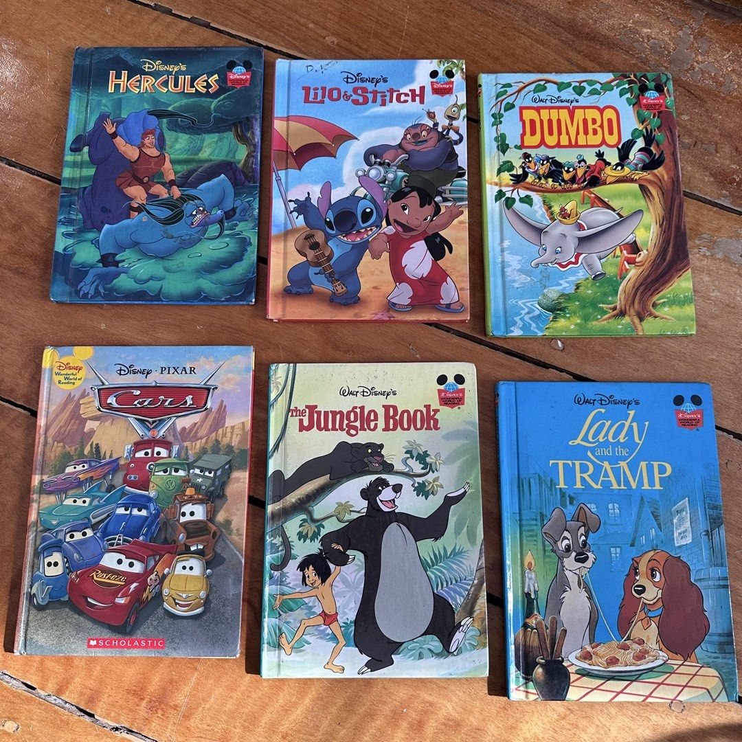 Disney & Berenstain Bears Children's Book Bundle (Category: Children's Books) located in Antipolo. Submitted by fasph (Listing ID 1445793899, Image 2). Description: - Bundle of 9 children's books - Includes Disney classics: Peter Pan, Lilo & Stitch, Dumbo, Hercules, Cars, The Jungle Book, Lady and the Tramp - Also includes: The Berenstain Bears 'On Time' and Disney Pixar Cars 'Mater's Tractor Trouble' - Great stories for young readers - Pages are