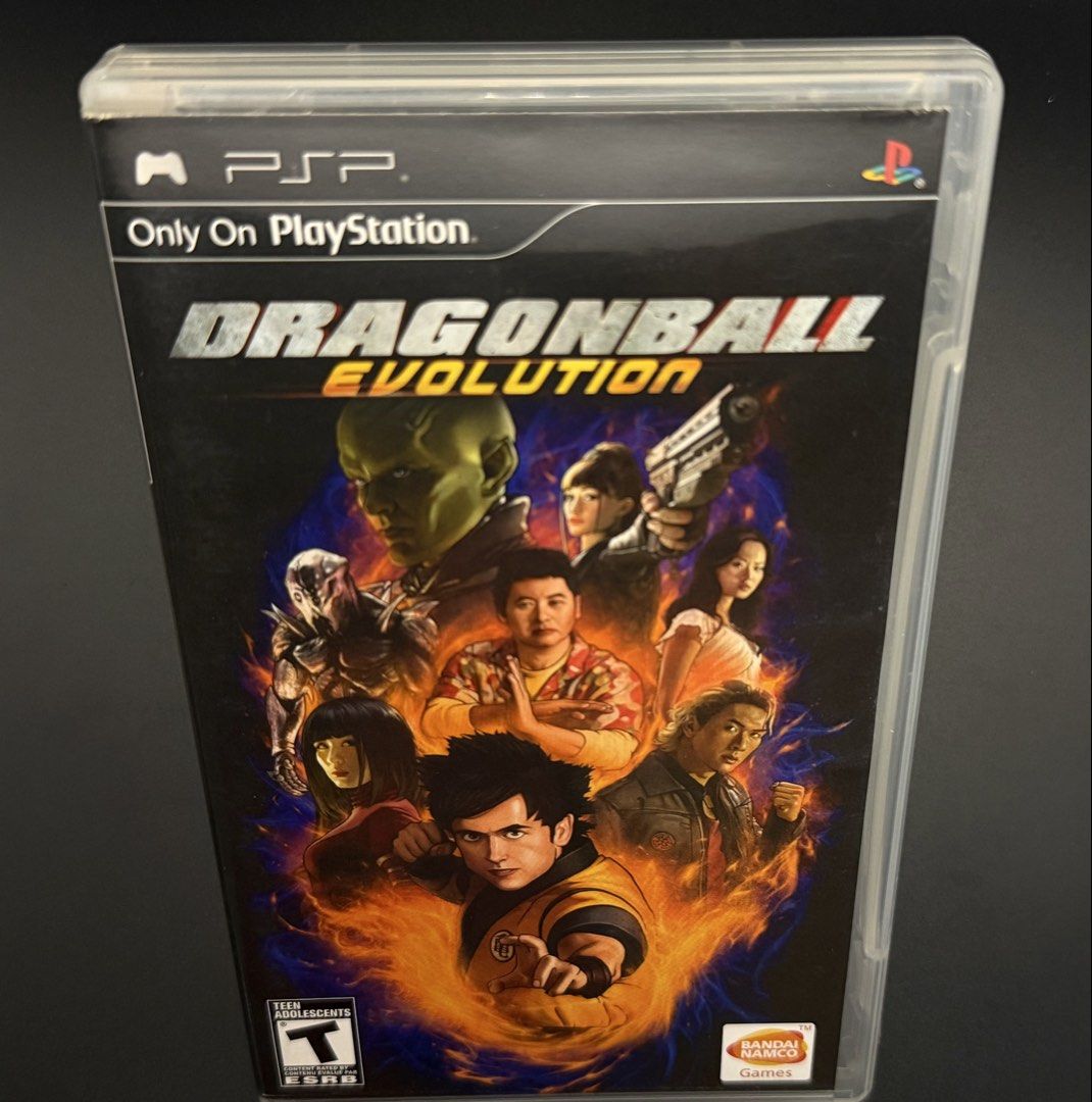 Dragonball Evolution PSP UMD Game (Category: PlayStation) located in Las Pinas. Submitted by cjdmc (Listing ID 1445859549, Image 1). Description: - Dragonball Evolution game for PSP - Based on the 20th Century Fox theatrical release - Join Goku in a race to retrieve 7 mystical Dragon Balls - Features fast-paced, intense, head-to-head combat - Includes dozens of powerful moves and hours of gameplay - UMD Universal Media Disc format.