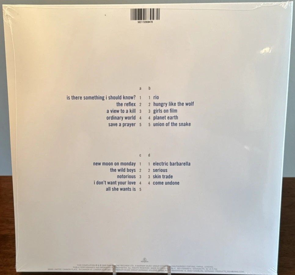 Duran Duran Greatest Hits Vinyl (Category: Vinyls) located in Manila. Submitted by ramonrobin.cruz (Listing ID 1445867207, Image 2). Description: Duran Duran Greatest Hits Vinyl = ₱5,500 Brand New sealed made in USA.