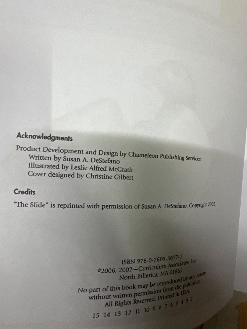 Extensions in Reading A Grade 1 (Category: Textbooks) located in Quezon City. Submitted by girls_a_vend_new (Listing ID 1445974957, Image 2). Description: - Workbook for reading comprehension and strategies. - Includes activities for critical reading, organization, and writing skills. - Features assessment sections. - Published by Curriculum Associates. - Great for practice and learning. - 2002 - Grade 1.