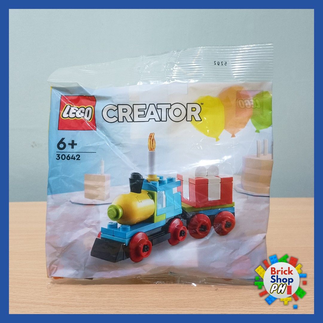 LEGO Creator Birthday Train Polybag 30642 (SEALED) (Category: Lego & Building Sets) located in Cavite. Submitted by brick-cardshop.ph (Listing ID 1433726090, Image 1). Description: Condition: Sealed Price: Php 250 Location: Cavite Payment: Gcash or Maya ONLY Shipping: LBC (Lalamove if rush buyer) Feel free to message me if you have any questions. Note: Prices may change without notice..