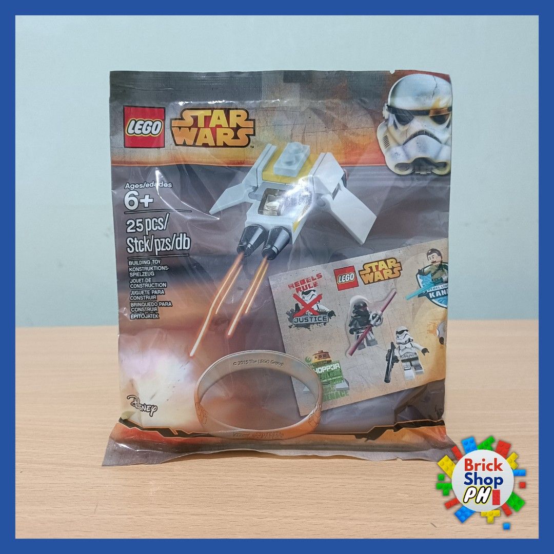 LEGO Star Wars Promotional Polybag (SEALED) (Category: Lego & Building Sets) located in Cavite. Submitted by brick-cardshop.ph (Listing ID 1433726943, Image 1). Description: Condition: Sealed Price: Php 250 Location: Cavite Payment: Gcash or Maya ONLY Shipping: LBC (Lalamove if rush buyer) Feel free to message me if you have any questions. Note: Prices may change without notice. Description: - Lego Star Wars set (25 pieces) - Features a white and