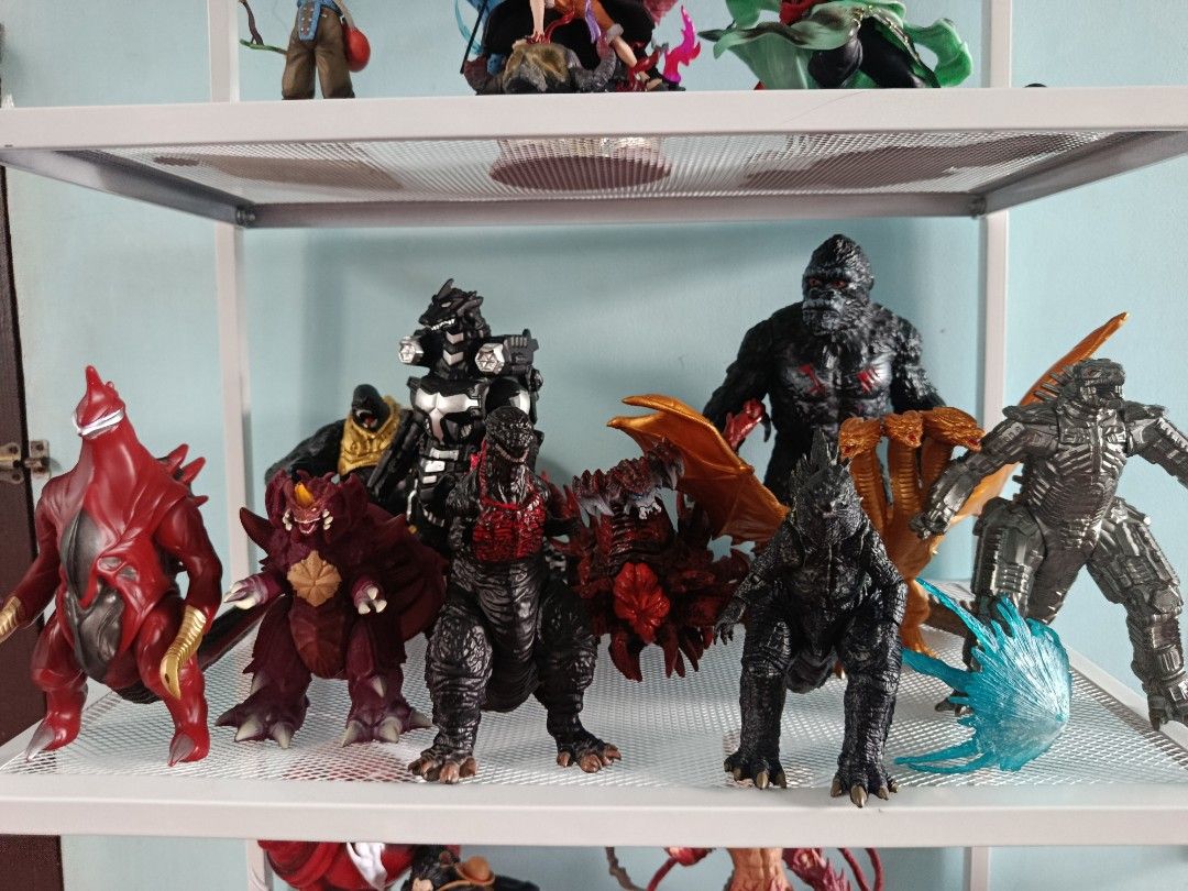 Godzilla and King Kong Monster Action Figures Collection (Category: Figurines & Statues) located in Manila. Submitted by jmari1990 (Listing ID 1445981214, Image 1). Description: - Huge lot of monster action figures! - Features various Godzilla figures, King Kong, and other kaiju. - Highly detailed figures that stand on their own. - Some figures include accessories like energy blasts. - Ideal for collectors and fans of monster movies. - Selling th