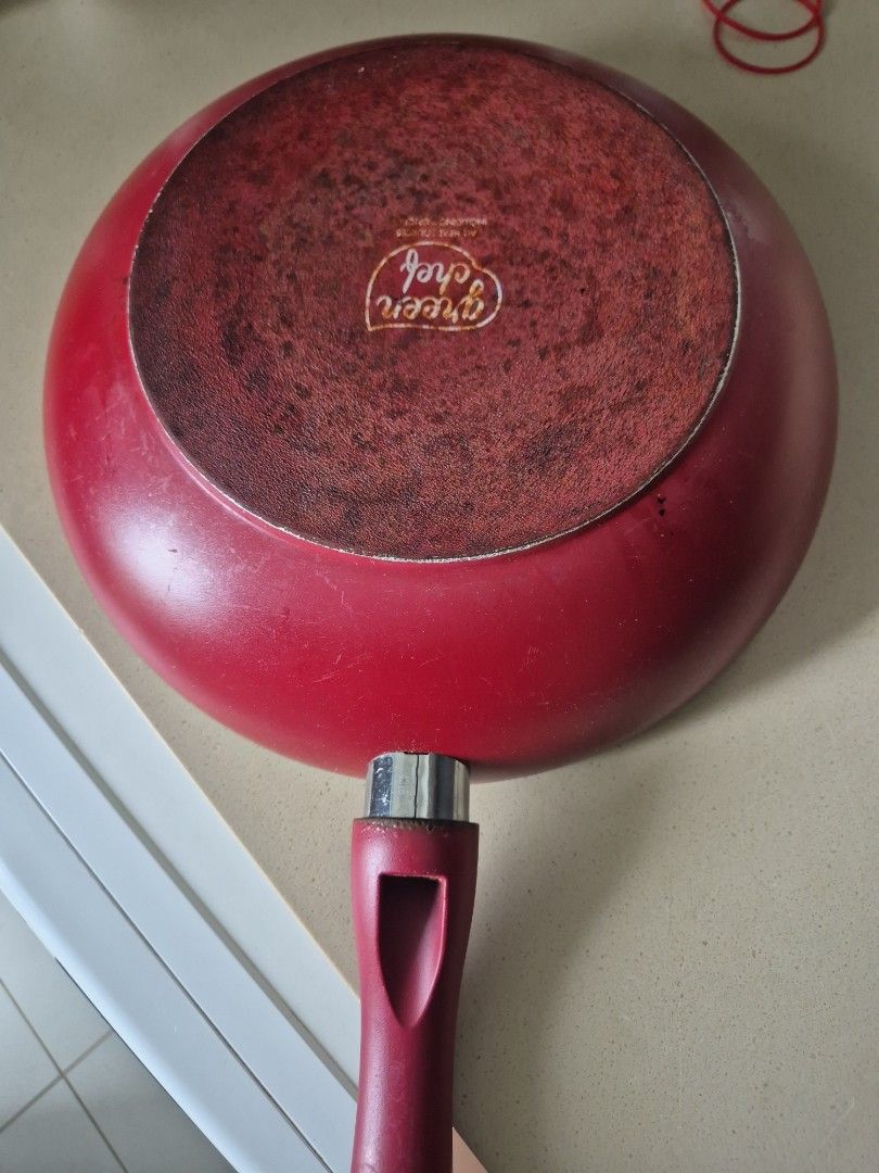 Green Chef Red Frying Pan