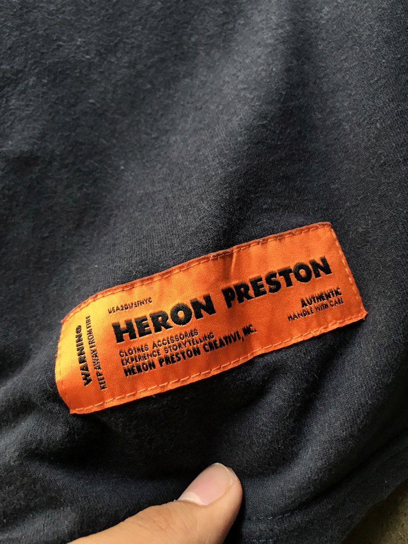 Heron Preston Tshirt (Category: Tshirts & Polo Shirts ) located in Cabanatuan. Submitted by offtherack.studio (Listing ID 1445942838, Image 3). Description: GOOD CONDITION AUTHENTIC LENGTH: 29 WIDTH: 22.5 .