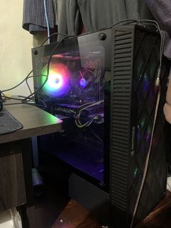 Inplay Openview V540 Black mATX Front/Side Tempered Glass PC Case w/ 4 ...