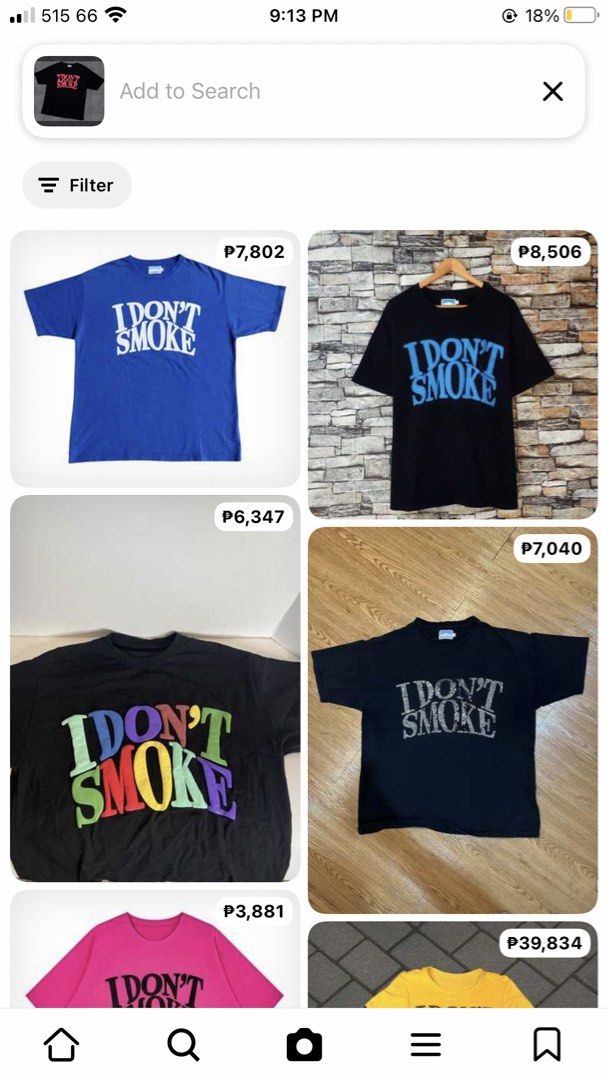 I DON'T SMOKE PINK CLOUD LOGO TEE ♻️ (Category: Activewear) located in Batangas. Submitted by vns_stuff (Listing ID 1445955535, Image 2). Description: I DON’T SMOKE PINK CLOUD LOGO TEE ♻️ - size on tag : M - width : 22 - length : 27 - colorate : 9.5 - issue : none - condition : excellent.