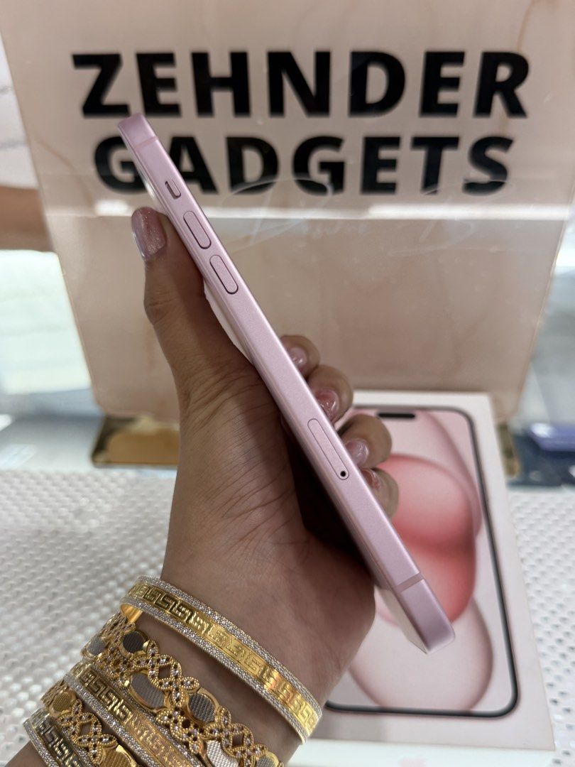 iPhone 15 PLUS 256GB OPENLINE (UNDER WARRANTY) NTC APPROVED (Category: iPhone 15 Series) located in San Juan City. Submitted by desireebayal96 (Listing ID 1445962126, Image 2). Description: iPhone 15 Plus (PINK) * UNDER WARRANTY UNTIL SEPT. 2026 * 256GB * NTC APPROVED * OPENLINE * ANY SIM * 93% BATTERY HEALTH (ORIGINAL NOT BOOSTED CAN CHECK 3UTOOLS) * 99% SMOOTH * NO DENTS * NO ISSUE * NO HISTORY OF REPAIR * NOT REFURBISHED * FACE ID & TRUETONE W