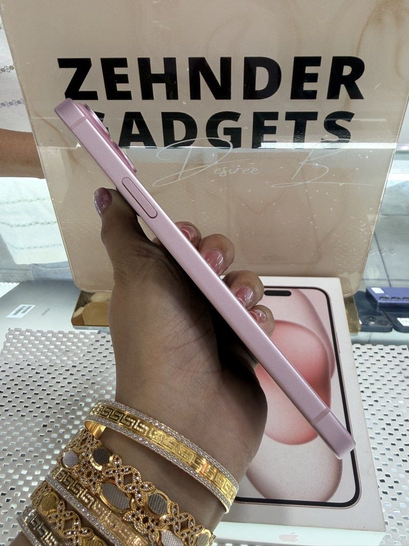 iPhone 15 PLUS 256GB OPENLINE (UNDER WARRANTY) NTC APPROVED (Category: iPhone 15 Series) located in San Juan City. Submitted by desireebayal96 (Listing ID 1445962126, Image 3). Description: iPhone 15 Plus (PINK) * UNDER WARRANTY UNTIL SEPT. 2026 * 256GB * NTC APPROVED * OPENLINE * ANY SIM * 93% BATTERY HEALTH (ORIGINAL NOT BOOSTED CAN CHECK 3UTOOLS) * 99% SMOOTH * NO DENTS * NO ISSUE * NO HISTORY OF REPAIR * NOT REFURBISHED * FACE ID & TRUETONE W