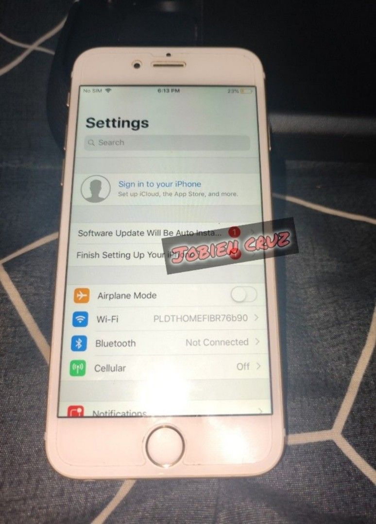 IPHONE 6 (WITH ISSUE) (Category: iPhone 6 Series) located in Manila. Submitted by job2k (Listing ID 1445975651, Image 2). Description: Selling: IPHONE 6 (WITH ISSUE) - Battery Health 63%, 64gb Storage For P1300 ISSUE: Auto Reboot / Shutdown if battery drops between 15 to 20% - NO OTHER ISSUES. Another Issue would be the use of Youtube Software issues (Cannot use the app due to having an outdated software) • NO APPLE ID / TOUCH ID ISSUE (BOTH WORK
