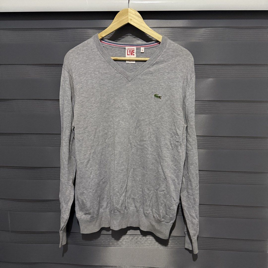 Lacoste Polo Shirt and Lacoste Jacket (Category: Tshirts & Polo Shirts ) located in Valenzuela. Submitted by lootsnfoundph (Listing ID 1445952635, Image 1). Description: Lacoste Garments are on Sale! 📌Lacoste Light Gray Cardigan Size 5 Large on tag 21 width x 28 length 9.8/10 color rate Pristine condition 1,800 📌Lacoste Sport White Stripes Polo Shirt Size 5 Large on tag 21 width x 28 length 8.5/10 color rate Needs wash/yellowing Good condition 