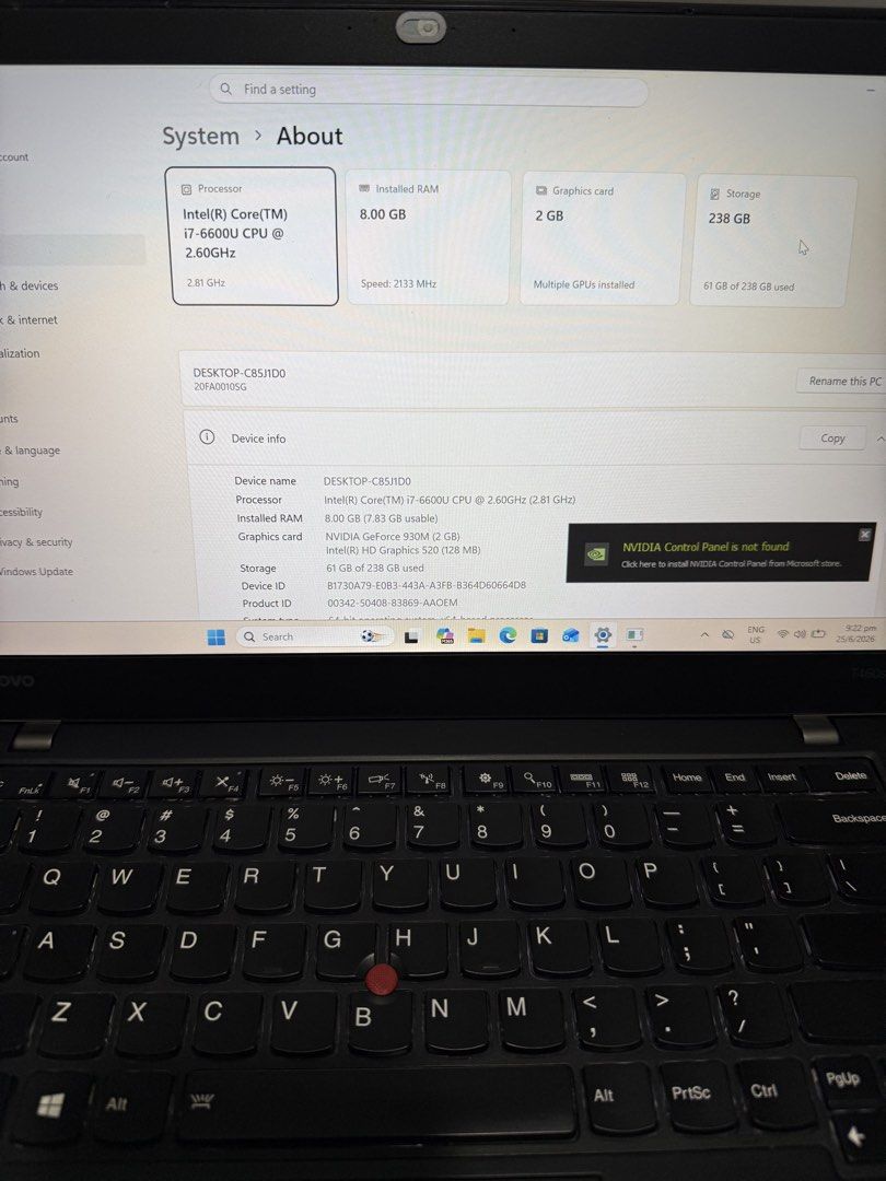 Lenovo ThinkPad T460s Ultrabook Intel Core i7492230858024560642