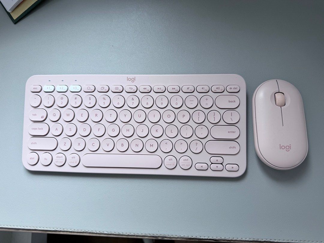 Logitech K380 Multi-Device Bluetooth Keyboard & Mouse Pink491871028013977601