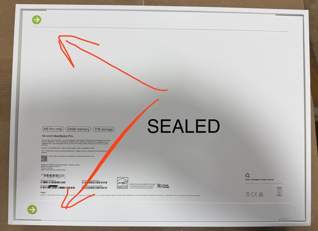 MACBOOK PRO M5 24/1Tb491736082500167682