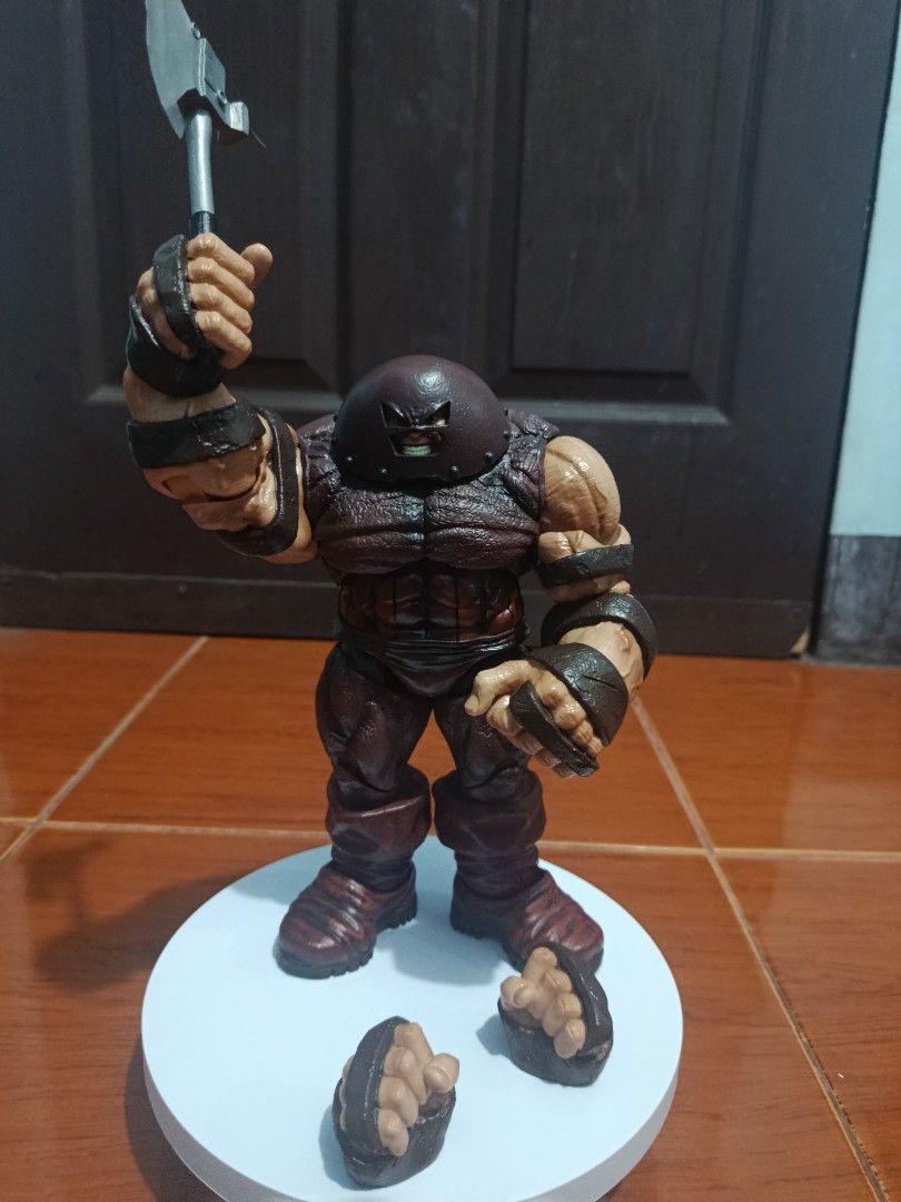 Marvel Legends Juggernaut Action Figure with Accessories (Category: Figurines & Statues) located in Manila. Submitted by jmari1990 (Listing ID 1445913277, Image 2). Description: - Marvel Legends Juggernaut action figure(K .O) - Comes with interchangeable hands - Includes an axe accessory - Highly detailed and articulated - A substantial piece for any Marvel fan's collection Location - Mandaluyong.