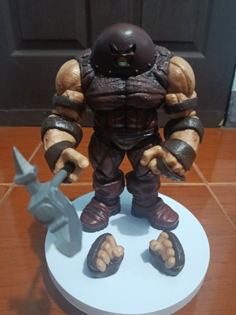 Marvel Legends Juggernaut Action Figure with Accessories (Category: Figurines & Statues) located in Manila. Submitted by jmari1990 (Listing ID 1445913277, Image 1). Description: - Marvel Legends Juggernaut action figure(K .O) - Comes with interchangeable hands - Includes an axe accessory - Highly detailed and articulated - A substantial piece for any Marvel fan's collection Location - Mandaluyong.