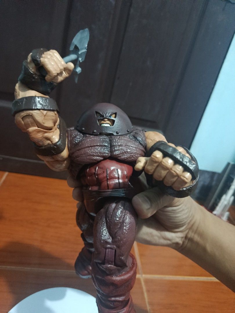 Marvel Legends Juggernaut Action Figure with Accessories (Category: Figurines & Statues) located in Manila. Submitted by jmari1990 (Listing ID 1445913277, Image 3). Description: - Marvel Legends Juggernaut action figure(K .O) - Comes with interchangeable hands - Includes an axe accessory - Highly detailed and articulated - A substantial piece for any Marvel fan's collection Location - Mandaluyong.