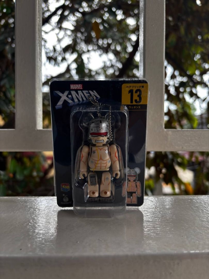 Marvel X-Men #13 Be@rbrick Weapon X Figure (Category: Figurines & Statues) located in Malabon City. Submitted by hefescollectibles (Listing ID 1445866422, Image 1). Description: Marvel X-Men #13 Be@rbrick Weapon X Keychain by Medicom Toy Name: Wolverine State: MIB Line: Medicom Toy "Happy Kuji" Lottery Box Manufacturer: Medicom Toy Release Year: 2022 Accessories/Inclusions: Chain Appearance: Weapon X - Marvel X-Men Be@rbrick Figure - Character: W