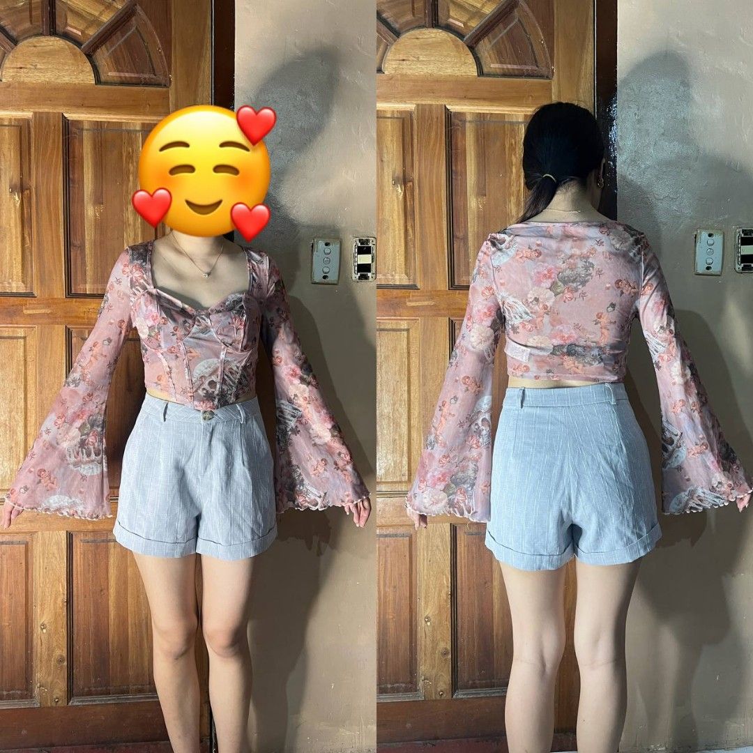 MESH SUMMER TOP PINK TOP LONG SLEEVES (Category: Dresses) located in Quezon City. Submitted by jeca_closet (Listing ID 1445923183, Image 1). Description: bago pa di ko pa nasuot pero nalabhan na at natambak lang xs on tag pero keri hanggang medium, medyo stretchy naman sya small ako and maluwag pa sakin Pick-up: Quezon City (Sauyo) 🚚 Delivery via Lalamove (buyer will shoulder the delivery fee) For reference: Height: 160cm (5’3) Waist line: 28inc