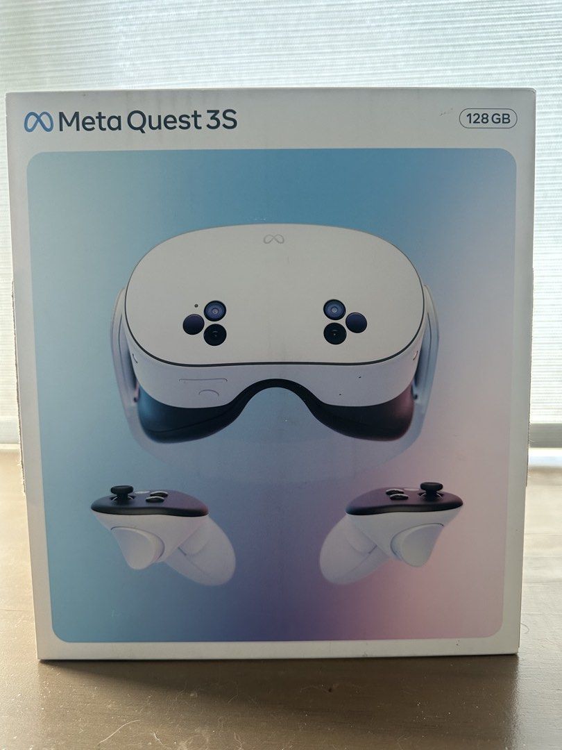 Meta Quest 3S VR Headset 128GB with Bobovr Head Strap (Category: Virtual Reality) located in Taguig. Submitted by run_robiiii (Listing ID 1445815510, Image 2). Description: Personal use only, lightly watch YouTube , Netflix and play steam games. - Meta Quest 3S VR headset (128GB) - Includes controllers - Comes with a comfortable Bobovr head strap - Original box included - BOBO VR Rechargeable battery .