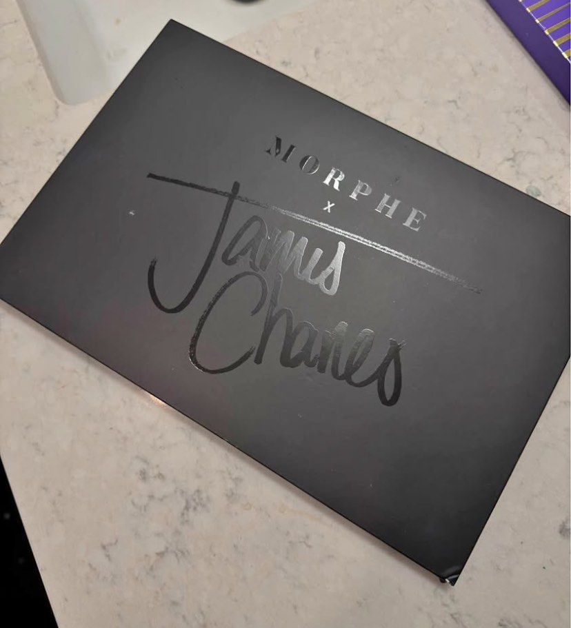Morphe x James Charles Eyeshadow Palette (Category: Makeup) located in Quezon City. Submitted by cheerupbby (Listing ID 1445806081, Image 1). Description: Stored properly and kept well. Will ship when I get back home to the Philippines in December 2026. I will only bring what is SOLD. Half payment accepted with no cancellation. All makeup is crossposted on marketplace 🇨🇦 and nowhere else. Location: QC Jnt, lalamove.