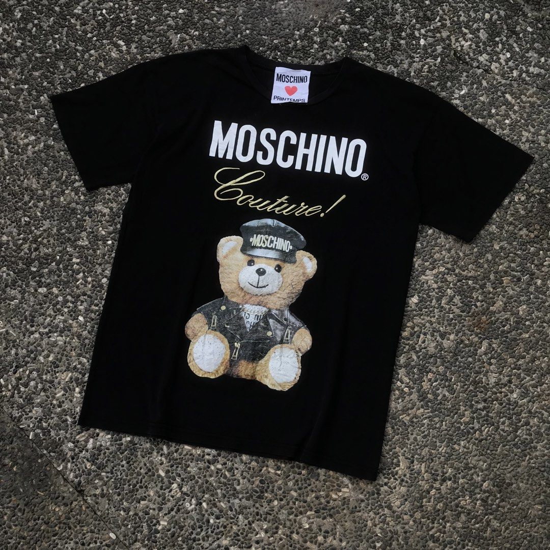 MOSCHINO LOVE PRINTEMPS ♻️ (Category: Luxury Apparel) located in Batangas. Submitted by vns_stuff (Listing ID 1445930948, Image 2). Description: MOSCHINO LOVE PRINTEMPS ♻️ - size on tag : M - width : 21 - length : 28 - colorate : 9.5 - issue : minimal crackprints - condition : excellent.