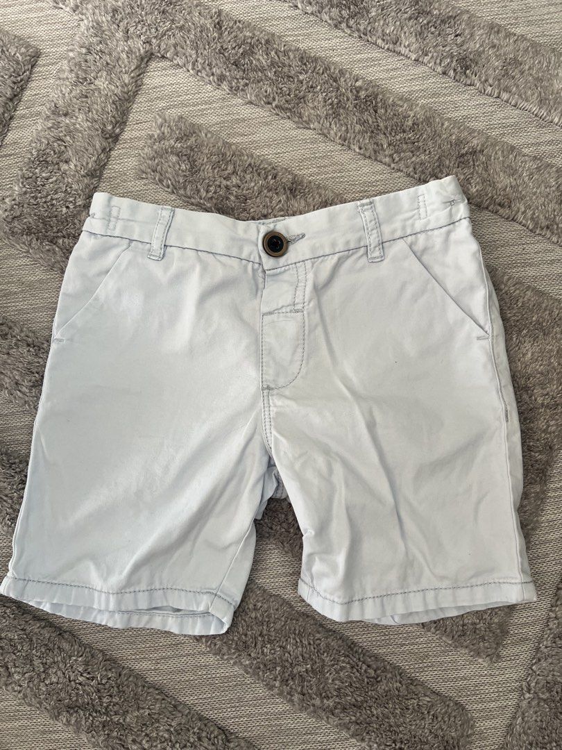 Next Boys' Light Blue Shorts (Category: Babies & Kids Fashion) located in Dasmarinas. Submitted by shoptinyframe (Listing ID 1445794083, Image 1). Description: TAKE ALL - Quiksilver set for kids - Includes light blue shorts (size 4-5 years / 110cm) - Shorts feature elasticated waistband with button closure - Includes navy graphic t-shirt.