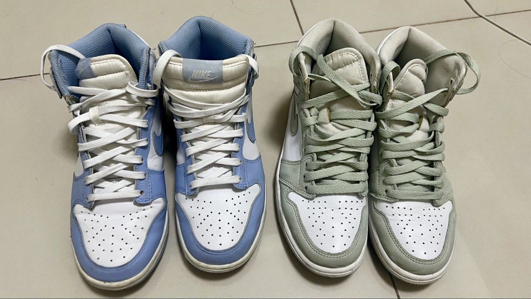 Nike Dunk High & Nike Air Jordan - W8 (Category: Sneakers) located in Quezon City. Submitted by _beanieee (Listing ID 1445835353, Image 1). Description: message me for more details or photos! womens size 8 dunks - 4500 jordans - 5000.